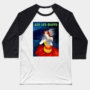 Vintage Travel Poster France Aix les Bains Baseball T-Shirt